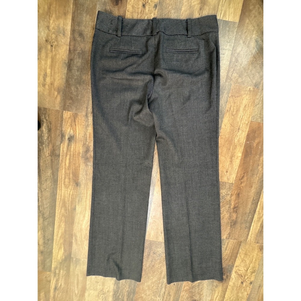 Ann Taylor Modern Grey Micro Check Wide Leg Dress Pants Womens 4 Office Career - Picture 8 of 12